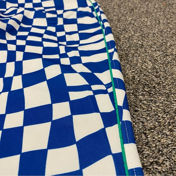 Melody Ehsani Warp Baggy Women’s Track Pants 2X XXL blue white checkered warped - Picture 9 of 16